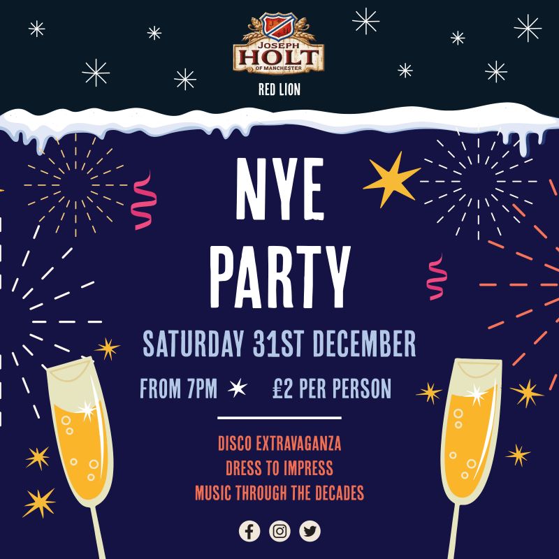 NYE Party red lion prestwich