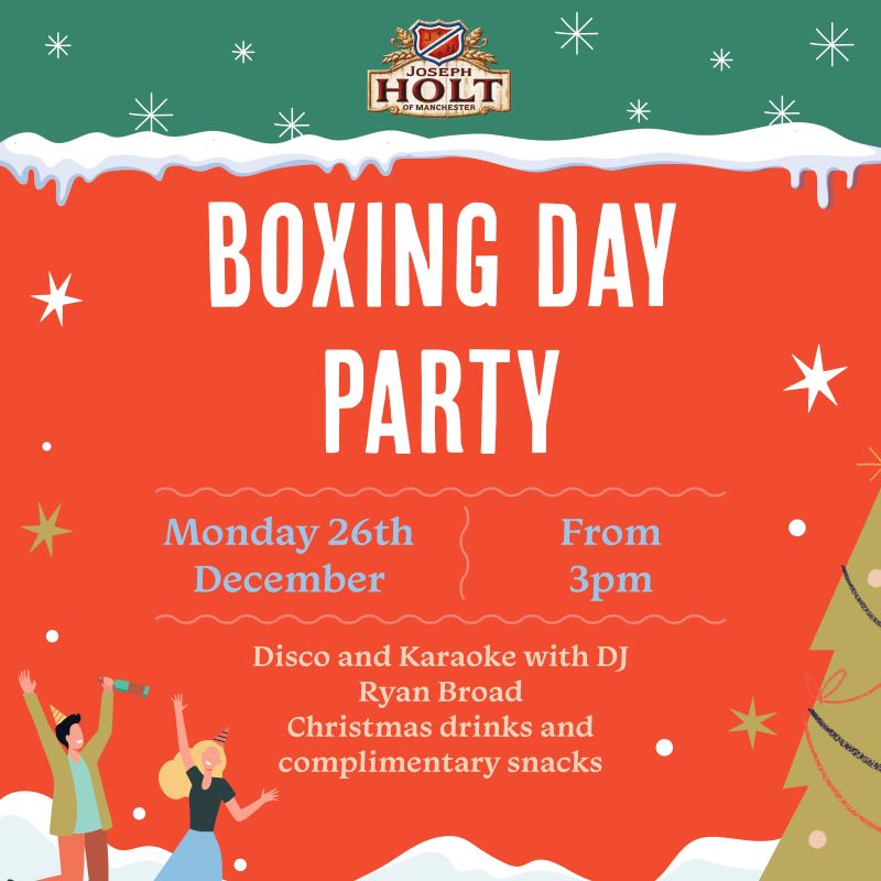 Boxing Day Party lord nelson pendlebury
