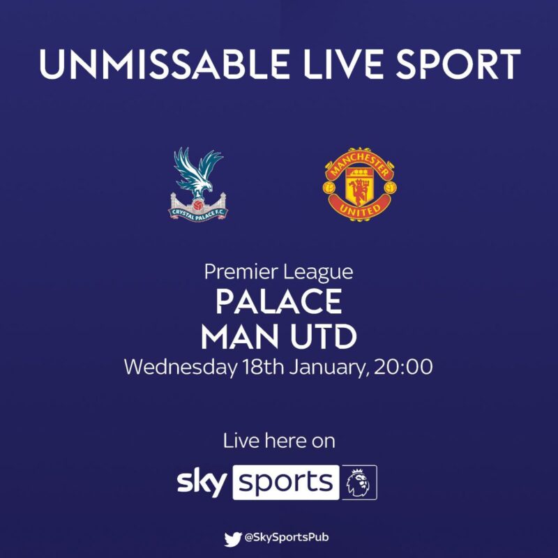 Premier League, Palace v Man Utd