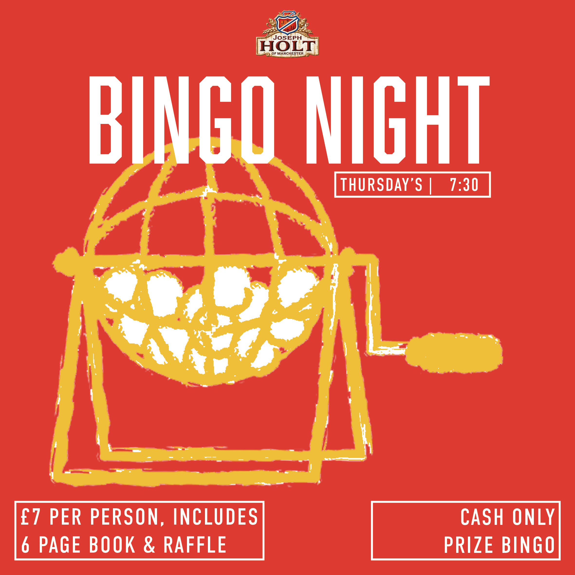 A red image showing a bingo machine