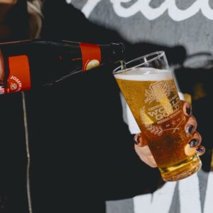 World Gold Lager Glass