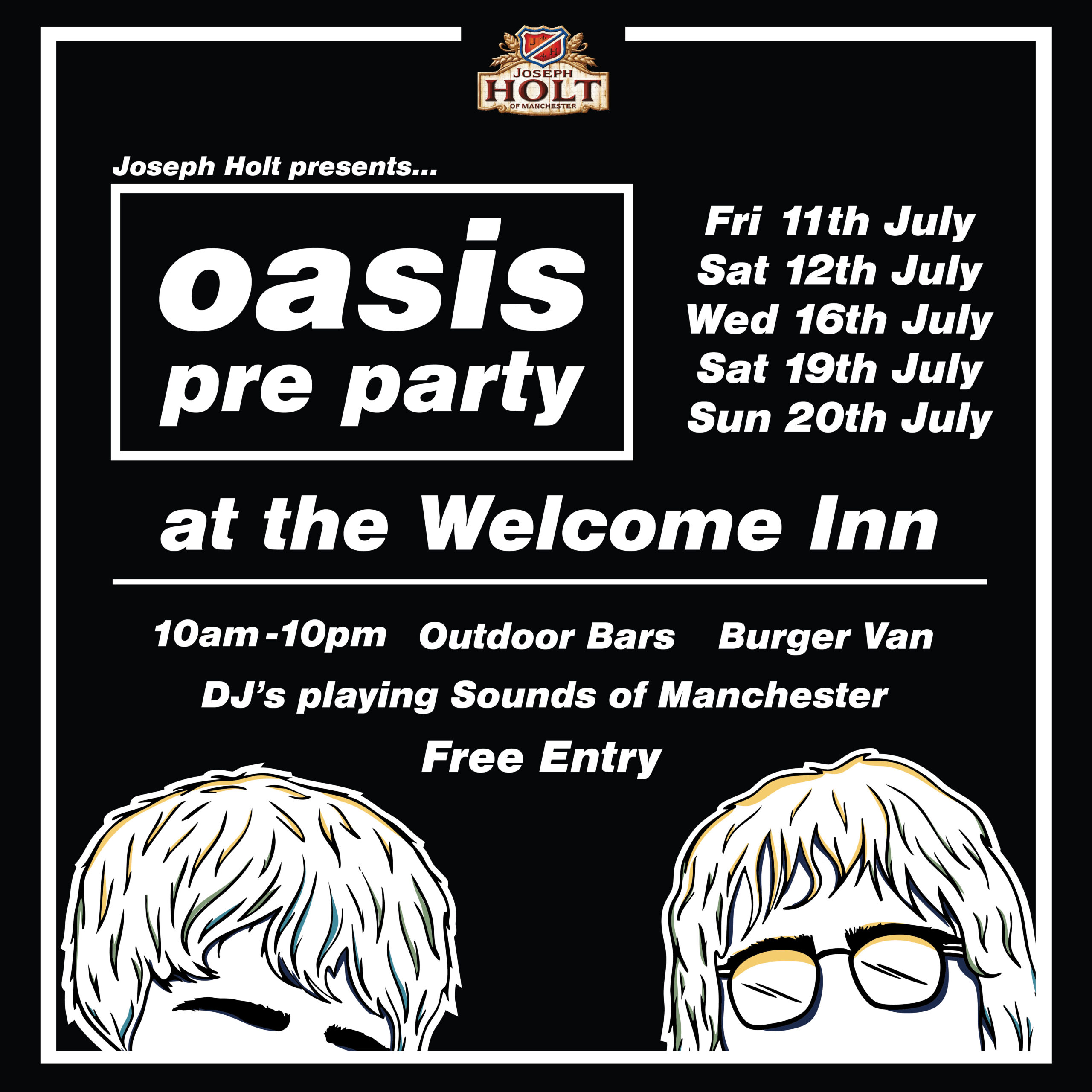Oasis pre party at the Welcome Inn