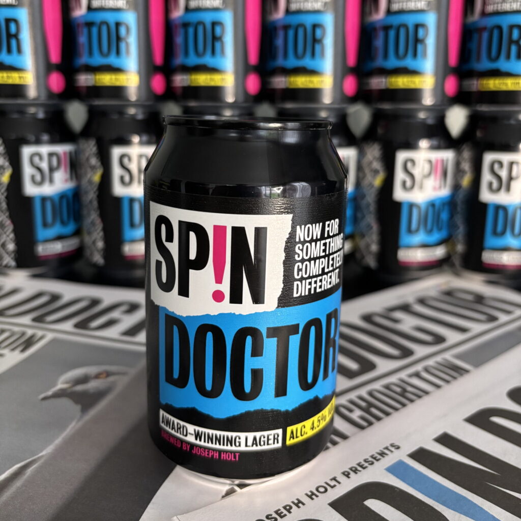 12 or 24 Spin Doctor Lager Cans